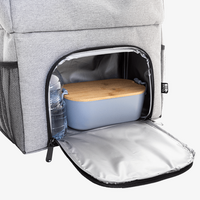 Kühlrucksack mit zwei Reißverschlussfächern, 24 l, ohne Werbeanbringung