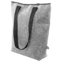 Kühltragetasche mit Klettverschluss und Reißverschlussfach, Hinten