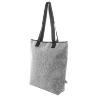 Kühltragetasche mit Klettverschluss und Reißverschlussfach, Hinten