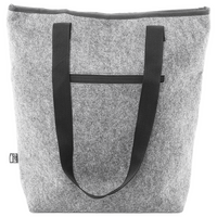 Kühltragetasche mit Klettverschluss und Reißverschlussfach, Vorne