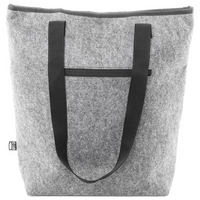 Kühltragetasche mit Klettverschluss und Reißverschlussfach, Vorne