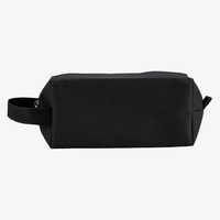 Kulturtasche Polyester mit Handschlaufe schwarz