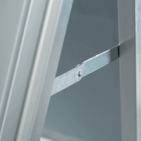 Kundenstopper STANDARD 70 x 100 cm, 32mm, Rundecken, Seitenansicht, Detail