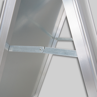 Kundenstopper Standard DIN A0, 32 mm, Gehrungsecken, Seitenansicht