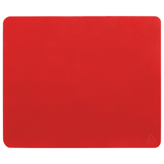 Kunstleder-Mousepad mit Unterseite aus Gummi (22 x 18 cm), ohne Werbeanbringung