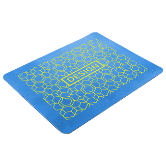 Kunstleder-Mousepad mit Unterseite aus Gummi (22 x 18 cm)