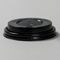 Kunststoffdeckel mit Trinkloch für Getränkebecher 400 ml, schwarz