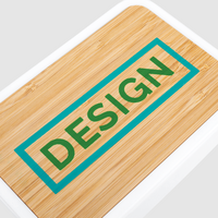 Kunststoff-Lunchbox Detail Siebdruck