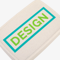 Kunststoff-Lunchbox Detail Siebdruck