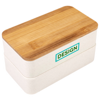 Kunststoff-Lunchbox Draufsicht Tampondruck Vorderseite