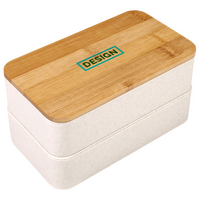 Kunststoff-Lunchbox Draufsicht Tampondruck Boxdeckel