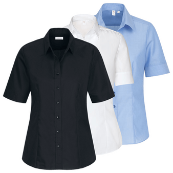 Kurzarmbluse, Fil-a-Fil Classic Fit - Seidensticker, Muster