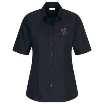Kurzarmbluse, Fil-a-Fil Classic Fit - Seidensticker