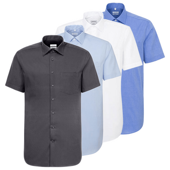 Kurzarmhemd, Fil-a-Fil Classic Fit - Seidensticker, Muster