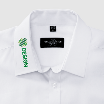 Kurzarmhemd, Herringbone Tailored Fit - Russell