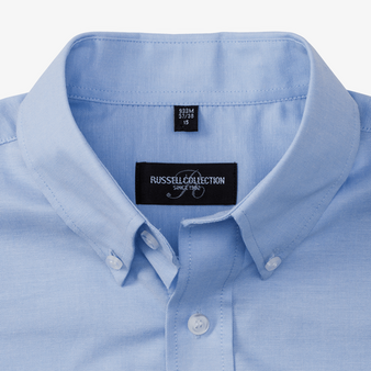 Kurzarmhemd, Oxford Classic Fit - Russell, Muster