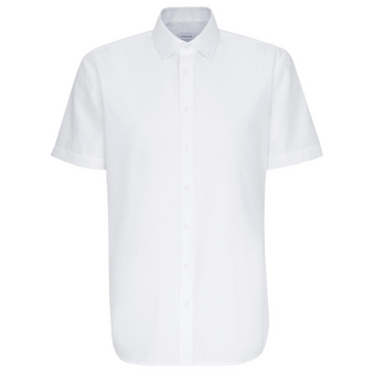 Kurzarmhemd, Popeline Tailored Fit - Seidensticker, Muster