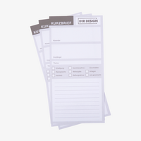 Kurzbrief DIN lang, 1/0 farbig (Vorderseite: Graustufen / Rückseite: unbedruckt)