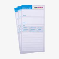 Kurzbrief DIN lang, 4/0 farbig (Vorderseite: farbig / Rückseite: unbedruckt)
