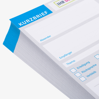 Kurzbrief DIN lang, 4/0 farbig (Vorderseite: farbig / Rückseite: unbedruckt)