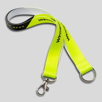 Kurze Neon Schlüsselanhänger, 20 mm Schlüsselbandbreite, Sortiment