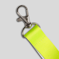 Kurze Neon Schlüsselanhänger, 20 mm Schlüsselbandbreite, Detail Metallhaken