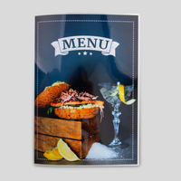 Getraenkekarte, farbig bedruckt, Motiv