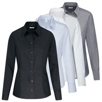 Langarmbluse, Fil-a-Fil Classic Fit - Seidensticker, Muster