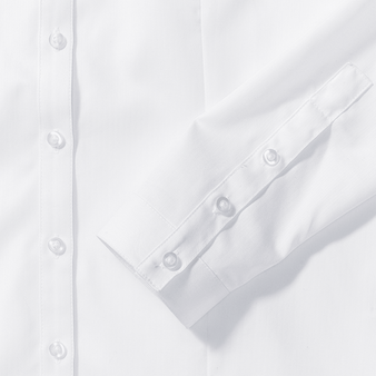 Langarmbluse, Herringbone Tailored Fit - Russell, Muster