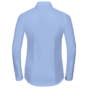 Langarmbluse, Herringbone Tailored Fit - Russell