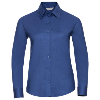 Langarmbluse, Oxford Tailored Fit - Russell, Muster
