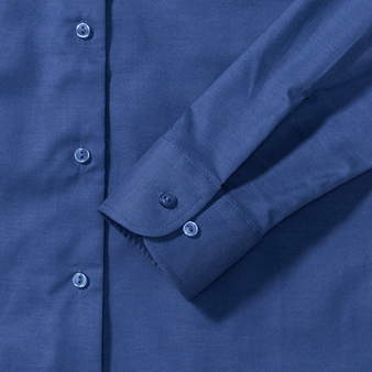 Langarmbluse, Oxford Tailored Fit - Russell, Muster