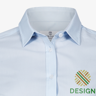 Langarmbluse, Tailored Fit - TEE JAYS, Kragen