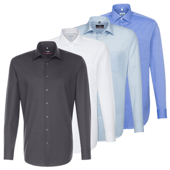 Langarmhemd, Fil-a-Fil Classic Fit - Seidensticker, Muster