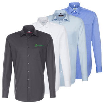 Langarmhemd, Fil-a-Fil Classic Fit - Seidensticker