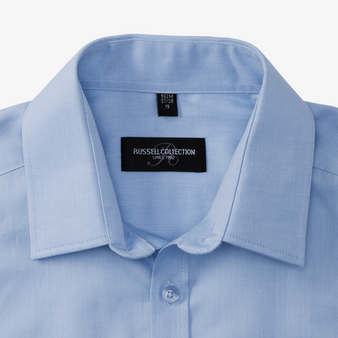 Langarmhemd, Herringbone Tailored Fit - Russell, Muster