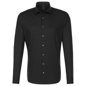 Langarmhemd, Popeline Tailored Fit - Seidensticker, Muster