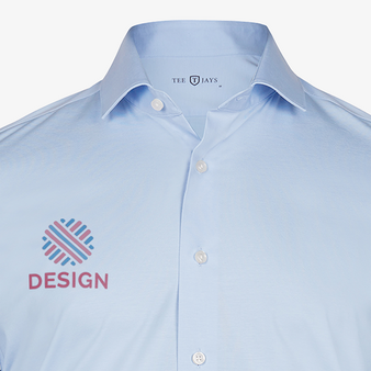Langarmhemd, Stretch Tailored Fit - TEE JAYS, Kragen