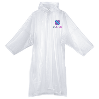Langlebiger Regenponcho aus TPU, Vorderseite