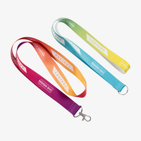 Lanyards aus Recyclingmaterial mit einem Haken oder Ring