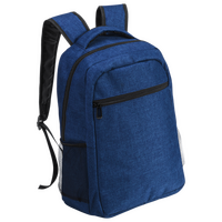 Laptop-Rucksack aus Polyester mit seitlichen Netztaschen, Farbe blau