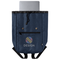 Laptop-Rucksack aus RPET mit Druckknopfverschluss