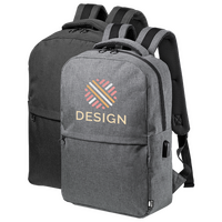Laptop-Rucksack aus RPET mit integriertem USB-Anschluss