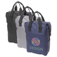 Laptop-Rucksack aus RPET mit seitlichem Schnallenverschluss