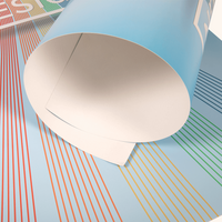 Klebefolien, farbig bedruckt, eingerollt, details