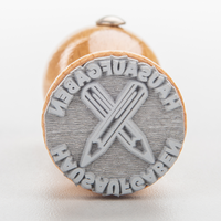 Stempel, liegend mit Motiv, Holz