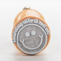 Stempel, liegend mit Motiv, Holz