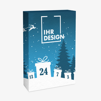 Adventskalender, farbig bedruckt, geschlossen