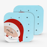 Adventskalender, farbig bedruckt, Motiv