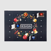 Lindt Lindor Wand-Adventskalender, 4/0 farbig bedruckt